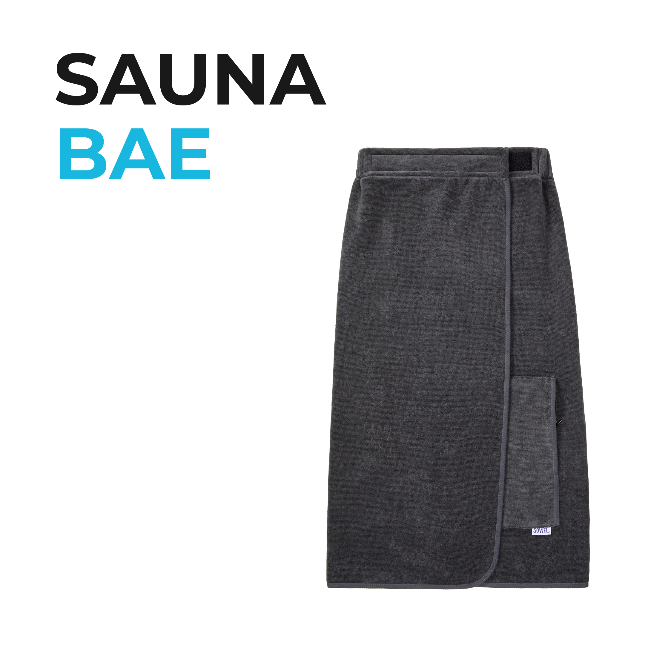 Sowel® Sauna Bae - Saunakilt Damen - Bio-Baumwolle 100